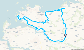 autour de plouguerneau 38 km - Randonnée équestre