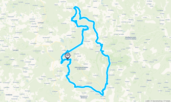 BOUCLE LES CAILLOUX BLEUS 30KM magenta - Randonnée équestre