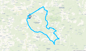 MIREMONT 27 KM cyan foncé - Randonnée équestre